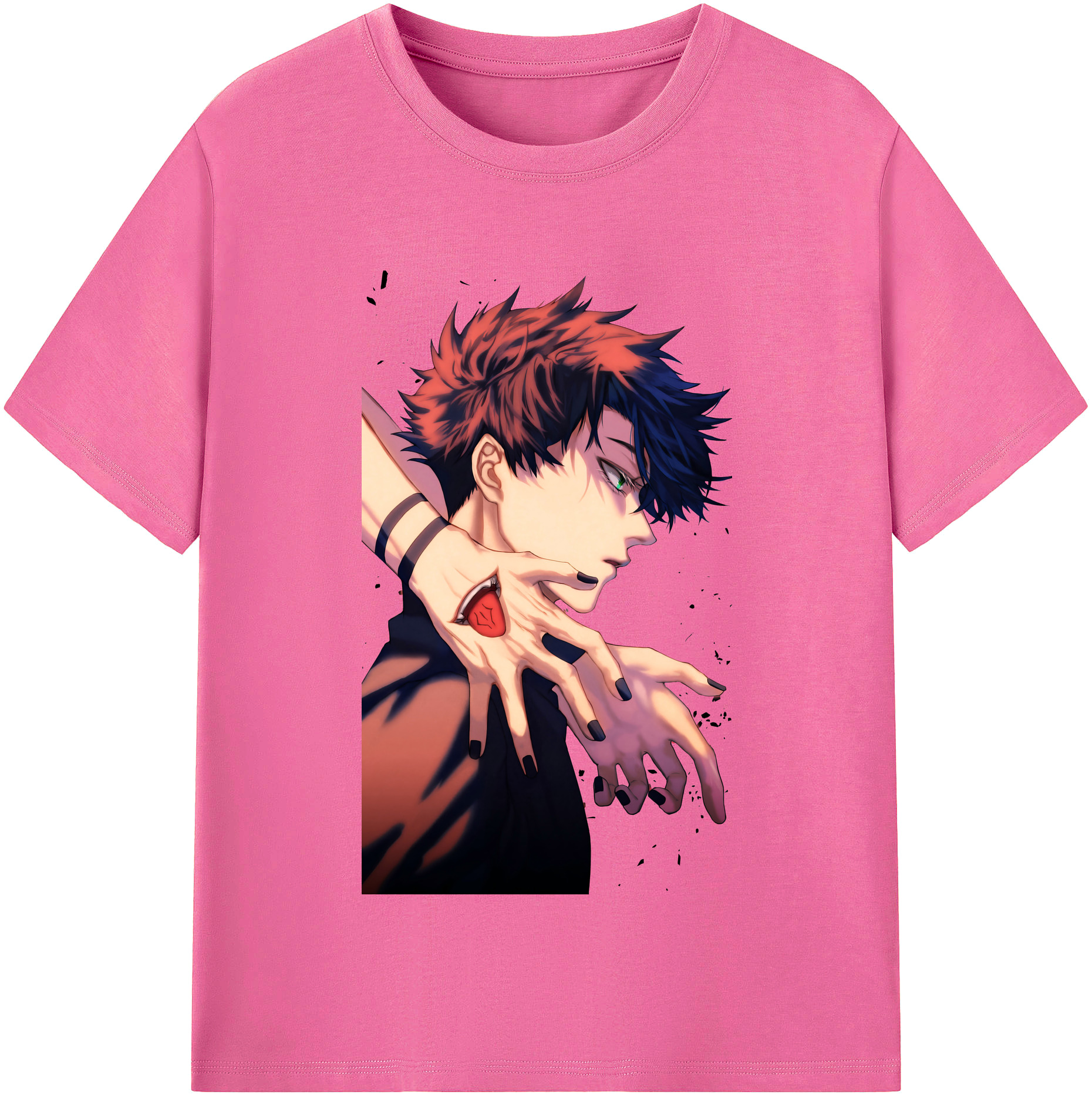 （画像用） 呪術廻戦 Jujutsu Kaisen レディースカジュアルプリントTシャツ（綿100％）